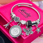 Nueva Pulsera Reloj con Charms