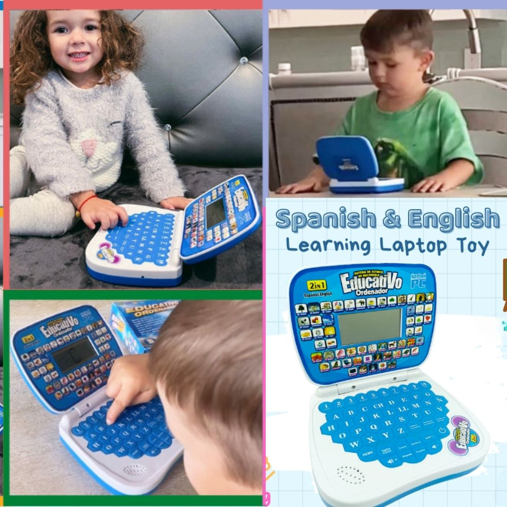 Mini computador Didáctico y Bilingüe para pequeños