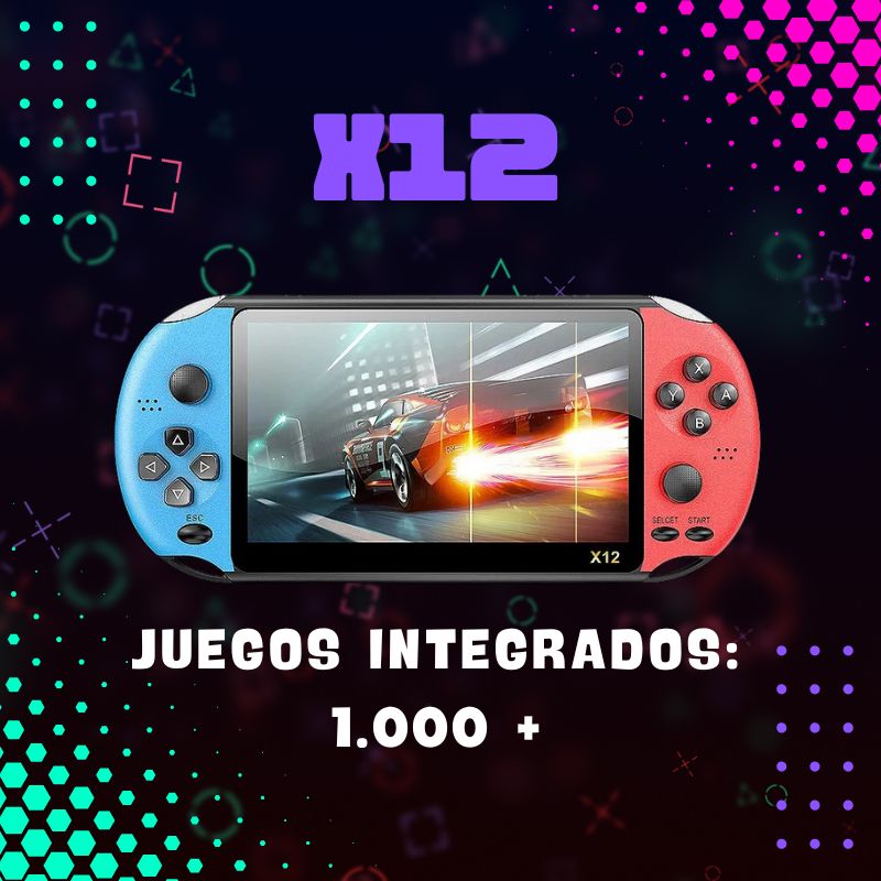 Consola de juegos Retro X12 : ¡10.000 Juegos Incorporados en una Sola Consola!"